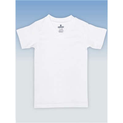 2215-01 Футболка для мальчика белая (BAYKAR)