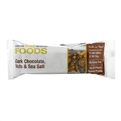 California Gold Nutrition, Foods, батончики с черным шоколадом, орехами и морской солью, 12 шт., 40 г (1,4 унции) каждый