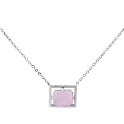 Колье, розовый кварц, Ю-Чокер ИРИНА