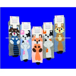 Носки женские "с ушками" ЗАБАВНЫЕ МОРДОЧКИ