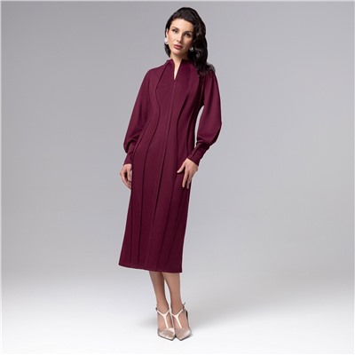 Платье-футляр со швами наружу, Больше, чем просто платье (винное)