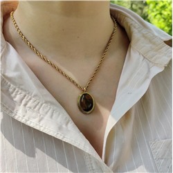 Колье "ТИГРОВЫЙ ГЛАЗ"