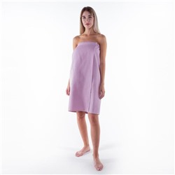 Полотенце банное Этель «Парео» с карманом 80×140 см цв.нежная лаванда, 100% хл, вафля 240 г/м²