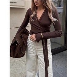 Кофта с запахом