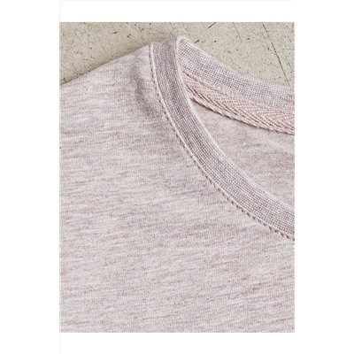 Свободная футболка с принтом из премиального хлопка с эастаном VILATTE, 1228139