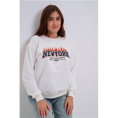 Свитшот Женский 88549 (Молочный)