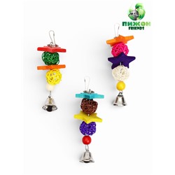 Игрушка для птиц «Лоза-звезда», 16 см, цвет МИКС