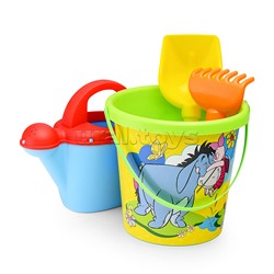 Набор Disney «Винни и его друзья» №9: ведро с наклейкой, лопатка №5, грабельки №5, лейка №10