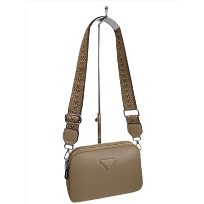 Женская сумка из искусственной кожи, цвет коричневый