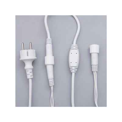 УЦЕНКА Гирлянда «Бахрома», 3×0.9 м, IP44, УМС, белая нить, 160 LED, мерцание белым, 220 В, свечение тёплое белое