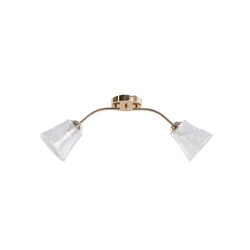 Люстра 12276/2FGD, 2×40 Вт, E27, 60×18×23 см, золото