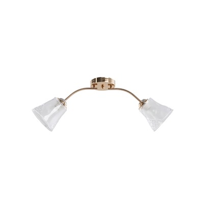 Люстра 12276/2FGD, 2×40 Вт, E27, 60×18×23 см, золото