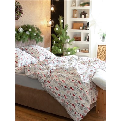 Постельное бельё 2-спальное «Этель» New Year's pattern, бязь