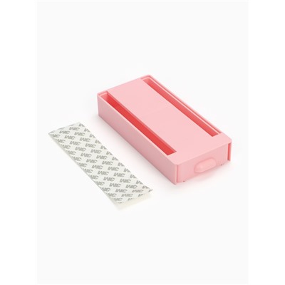 Ящик для хранения, скрытый потайной под стол, 20×9×4 см, розовый