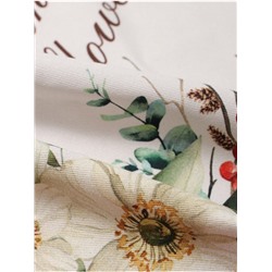 Дорожка новогодняя на стол "Этель" "Пуансетия" 40х147 +/- 5 см, 100% хл, саржа 190 гр/м2
