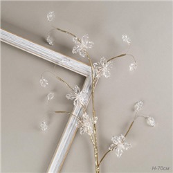 Ветка декоративная стеклярус 70 см / SA23662 /уп 360/золотая ветка