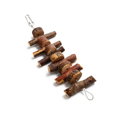 Игрушка для птиц и грызунов «Лесенка вверх 2», 21×5 см, дерево