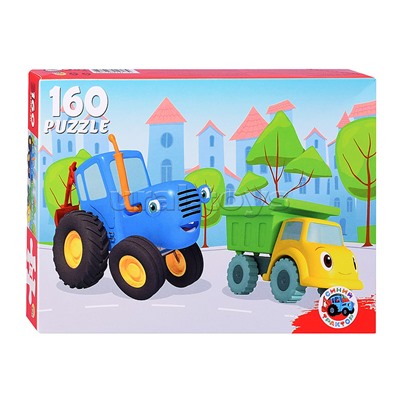 Пазлы 160 "Синий трактор"