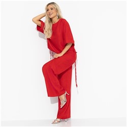 Брючный костюм свободной посадки, Энергия цвета (red, 2 в 1)