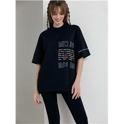 Джемпер женский Oversize-футболка с удлиненной спинкой «Forever young» LD 1679