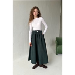 Юбка женская  NATURE087/03/Темно-зеленый