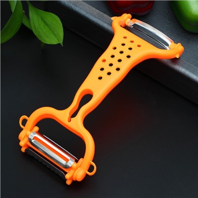 Овощечистка универсальная 6 в 1 Доляна, 20×10 см, МИКС