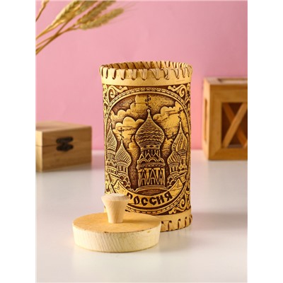 Туес «Россия», банка для хранения, береста