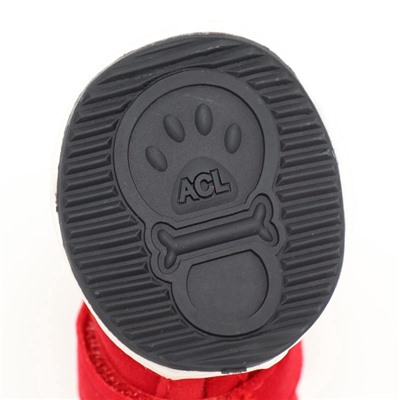 Ботинки «Кристмес», набор 4 шт., размер 3 (подошва 5×4 см), красные