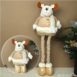 Новогоднее украшение Олень на телескопических ножках 37/70 см / YX-E2651-1 /уп 36/