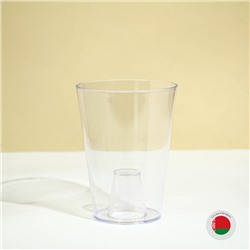 Горшок для орхидей, 1.2 л, 12.5×16.6 см, пластиковый, прозрачный