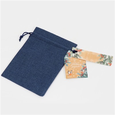 Мешочек подарочный новогодний «Рябина», 13×18 см ± 1.5 см