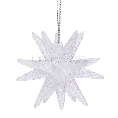 Новогоднее украшение "Сказочная звезда" (7 см)