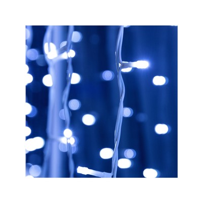 Гирлянда «Занавес» 2×3 м, IP44, УМС, белая нить, 760 LED, свечение белое, 220 В