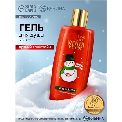 Гель для душа, 250 мл, аромат пряного глинтвейна, URAL LAB