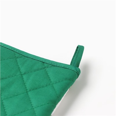 Варежка-прихватка «Новогодний лес» 20×28 см, саржа, 100% х/л, ватин 250 г/м²