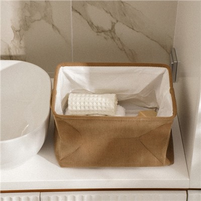 Короб для хранения вещей SL Home, 35×25×23 см, коричневый