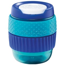 Точилка 1 отверстие со шторкой от грязи, с контейнером, зона обхвата антистресс, в дисплее