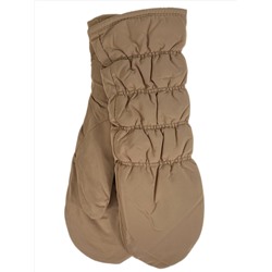 Зимние женские варежки с подкладом из искусственного меха, цвет коричневый