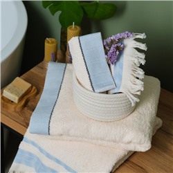 Полотенце махровое Love Life «Бриз» 70×120 см, аквамарин, 100% хл, 500 г/м²