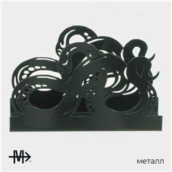 Салфетница Magistro «Змея», 14×4×9 см, зелёная