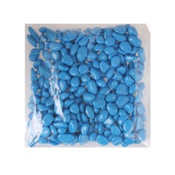 Грунт для аквариума DECOR DE «Галька цветная», фр. 8-12 мм, голубая, 800 г