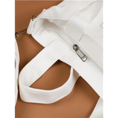 Сумка дамская шоппер 34х5х38 белый / MIR - 01 /уп 30/