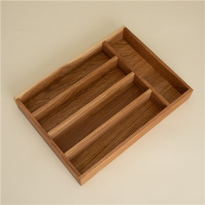 Лоток для столовых приборов SL Home, 34×25×5 см, дуб