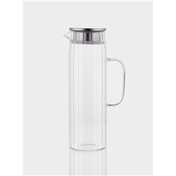 Кувшин Magistro «Богема. Дольки», 1.5 л, 9×14×28 см, стекло, прозрачный
