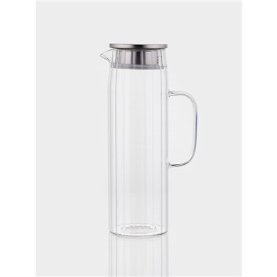 Кувшин Magistro «Богема. Дольки», 1.5 л, 9×14×28 см, стекло, прозрачный
