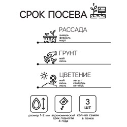 Семена Пеларгония "Рич Аут", ц/п, F1 ,3 шт. НОВИН