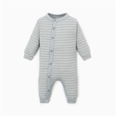Комбинезон Крошка Я, BASIC LINE, рост 68-74 см, полоска серая