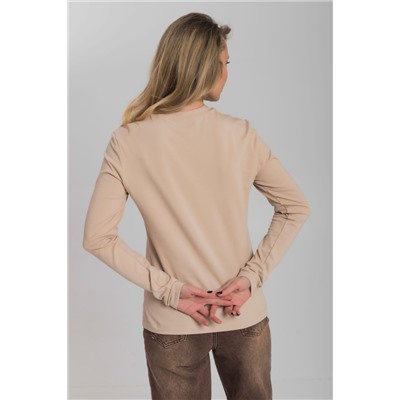 Лонгслив из кулирки с лайкрой М326003б