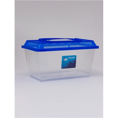 Переноска прямоугольная, 26.5×16.5×17 см, голубой