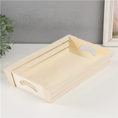 Основа для росписи дерево «Поднос», для творчества, декора, 32.5×20×6 см